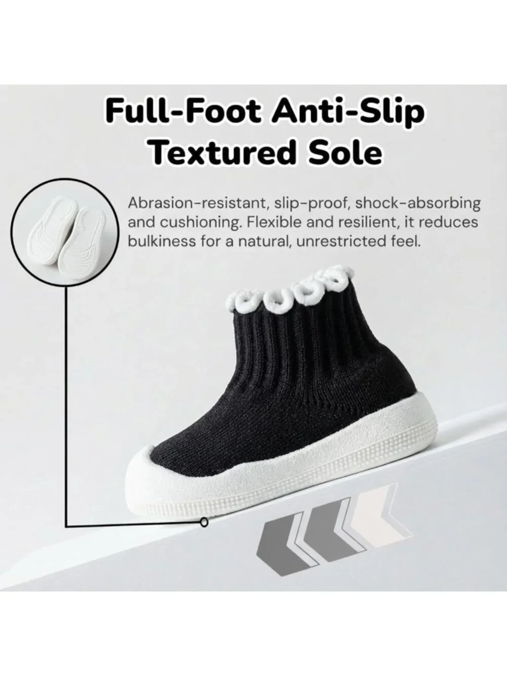 Adorable Baby Girl Ruffle Sock Shoes | Toddler Sneakers for Walking & Play